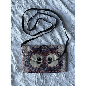 Cute Boho Owl Eyes Cross Body Bag/ Purse.